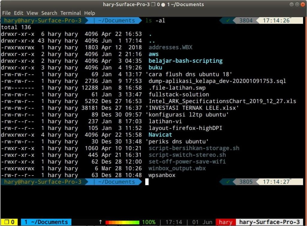 Cara Menggunakan perintah dasar linux CLI
