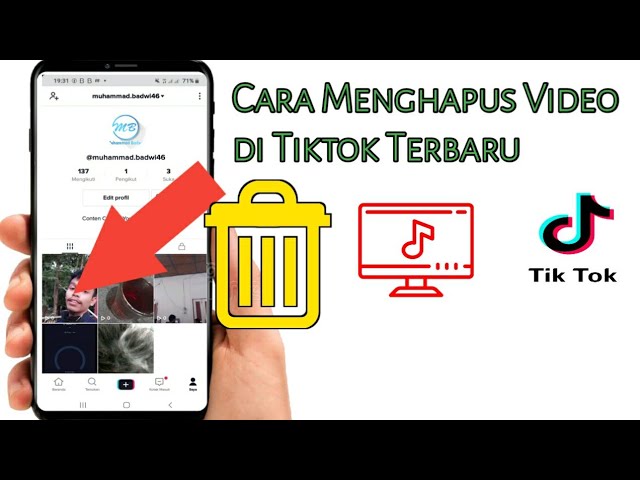 Cara menghapus video di tiktok